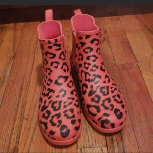 Hunter Chelsea Rain Boots Leopard